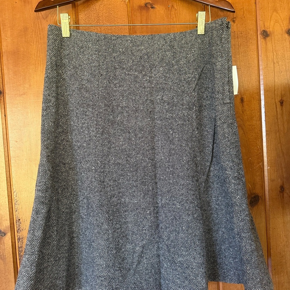 Fit and Flare midi black and white GAP Women's Skirt